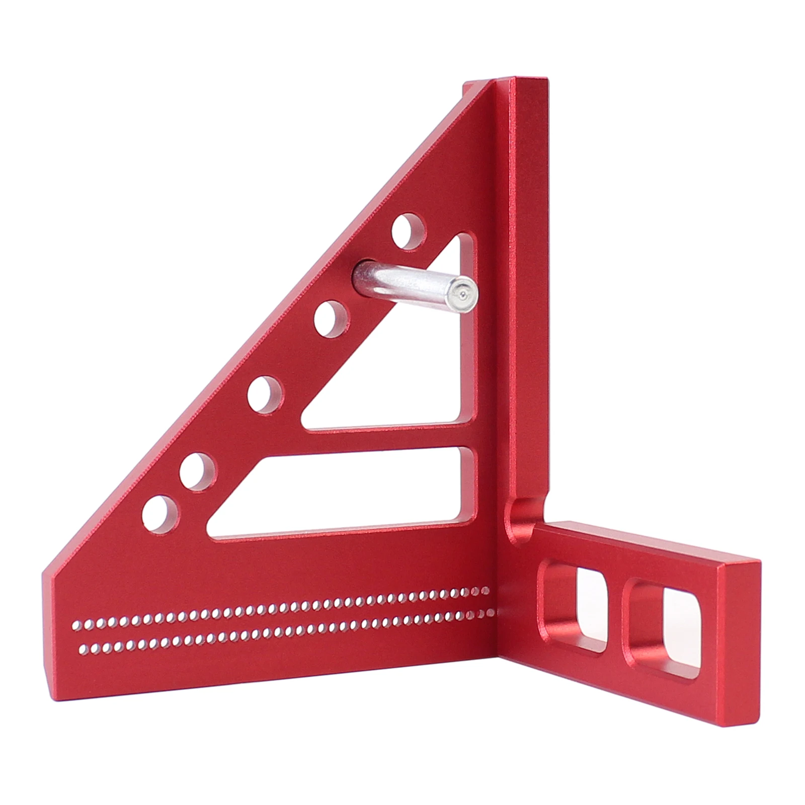Metric/Inch Square Protractor Aluminum Miter Triangle Ruler 3D Multi Angle 45/90 Degree Layout Measuring Ruler Carpenter Square