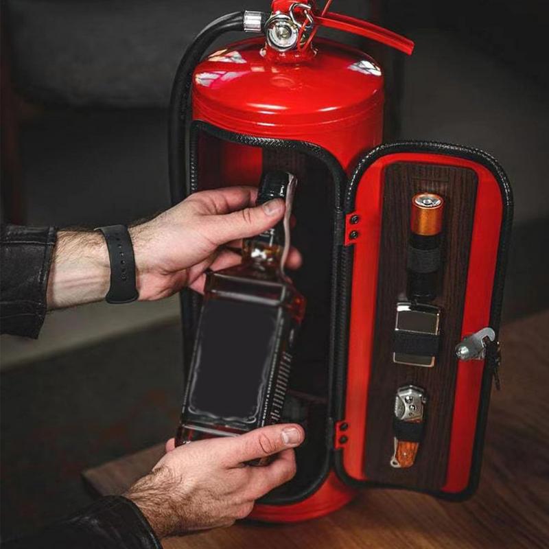 Feuerlöscher Form Wein kiste Ornamente Minibar Weins chrank Handwerk Dekoration Neuheit Champagner Schnaps Aufbewahrung sbox