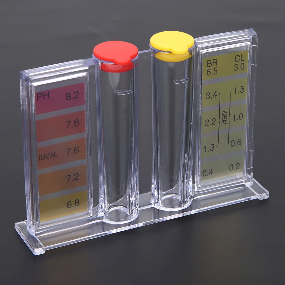 Kit de prueba de calidad del agua de cloro PH, probador de piscina, caja de prueba de agua