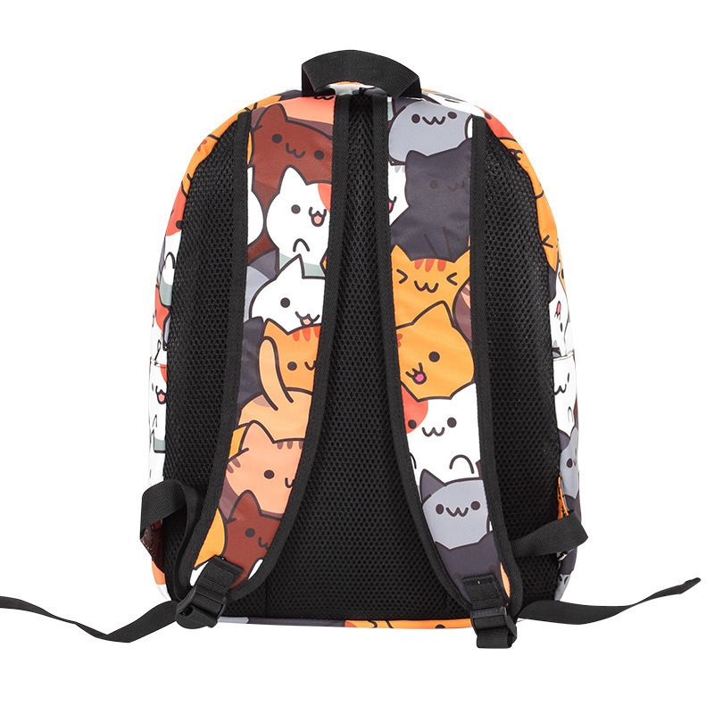 귀여운 고양이 소년 소녀 책 가방 학교 배낭 여행 Mochila 배낭 학생 Amime 배낭