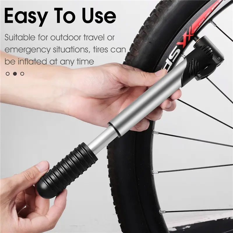 WEST RADFAHREN Tragbare Mini Fahrrad Pumpe Radfahren Hand Luftpumpe Ball Reifen Inflator Schrader Presta Ventil MTB Rennrad Zubehör