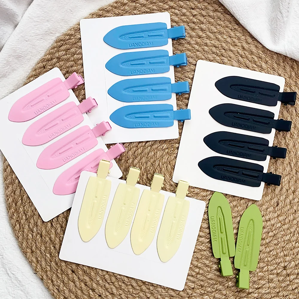 2 Cái/lốc Đồng Màu Matte Tóc Cột Tóc Kẹp Tóc Nữ Cô Gái Kẹp Tóc Ins Thời Trang Traceless Rửa Mặt Kẹp Mũ Đợi Đầu Đa Năng Thời Trang Hàn Quốc Phụ Kiện Tóc