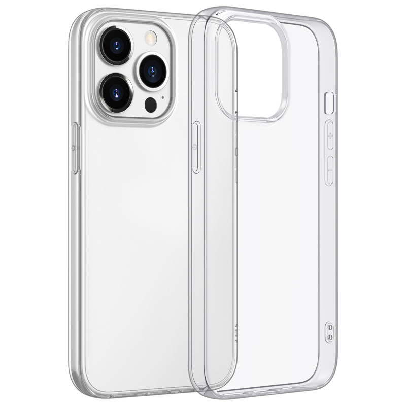 Capa de Silicone Ultra Fina para iPhone, Tampa Traseira Transparente, iPhone 16, 15, 14, 13, 12, 11 Pro, Xs Max, Mini, XR, X, 7, 8, 6 s Mais, 6, SE 2020, 2022