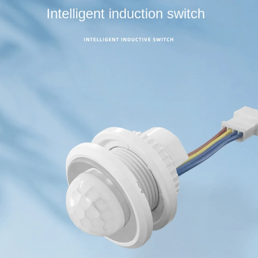 Sensor de movimiento infrarrojo PIR LED ajustable, 85V-265V, Detector de movimiento, interruptor de lámpara, soporte al por mayor