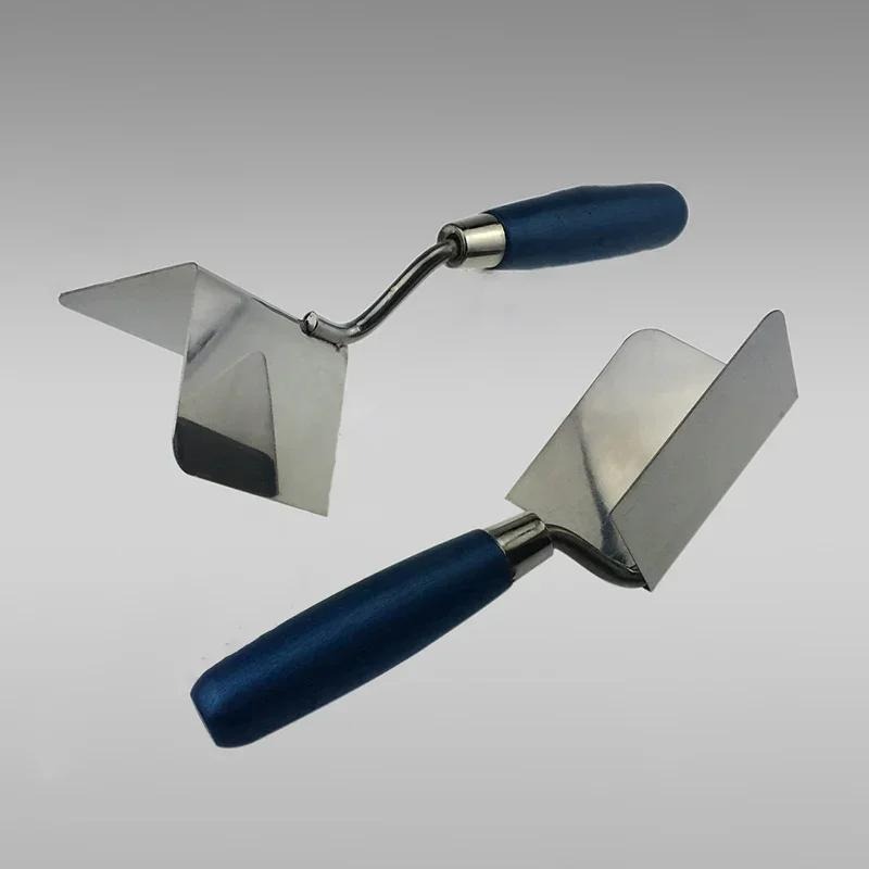 8x6cm Drywall Corner Tool Outside / Inside Corner Knife Stainless Steel Corner Trowel for Drywall Gyprock Plasterboard