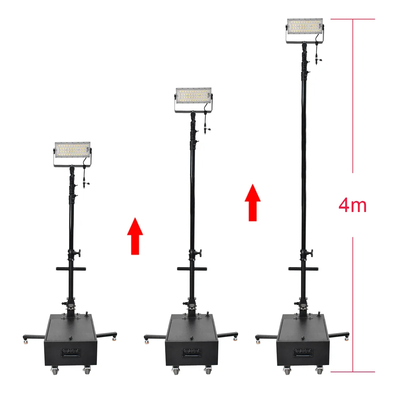 18000 Lumens High Power Mobile Rechargeable Led Construction Flood Light Working Light Led
