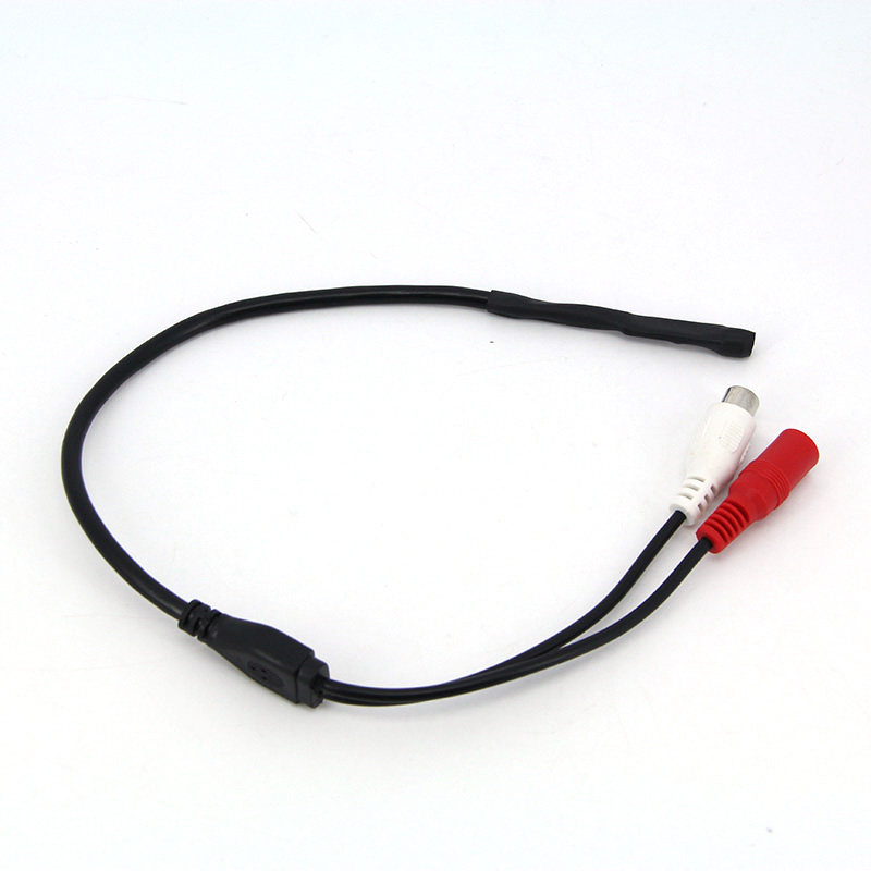 Мини-микрофон постоянного тока 12 В, звуковой монитор, аудиоприемник, кабель питания RCA для камеры видеонаблюдения, видеорегистратор, видеонаблюдение L19