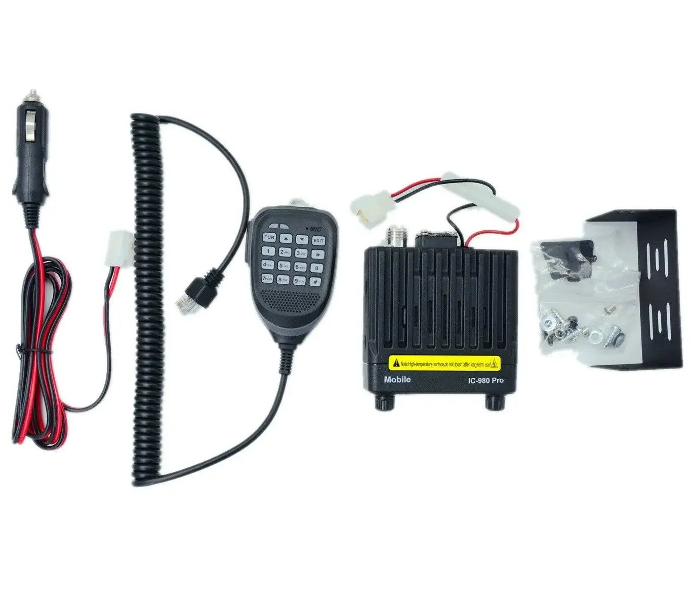 980Pro Mobilfunkgerät VHF UHF Dual Band 200CH 25W Dunkler Hintergrund AI Rauschunterdrückung Scrambler Drahtlose Funkgeräte