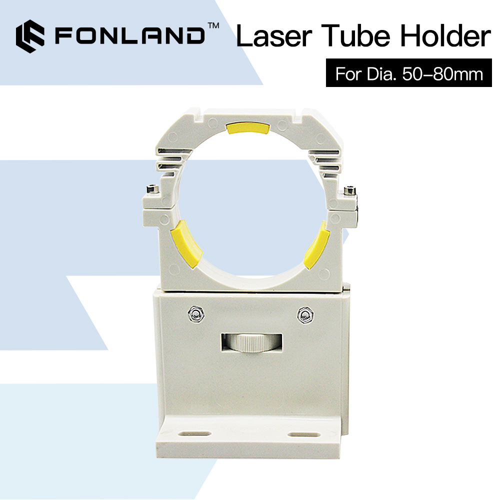 FONLAND – Support de Tube Laser CO2, Support en plastique Flexible 50-80mm pour Machine de découpe et gravure Laser 50-180W, 2 pièces/ensemble