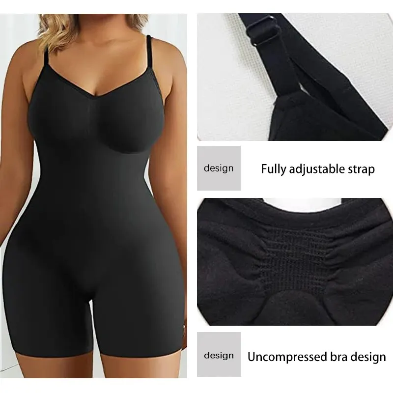 Body con Control de barriga para mujer, ropa moldeadora sin costuras, cintura alta, cinturón plano para el vientre, ropa moldeadora de cuerpo