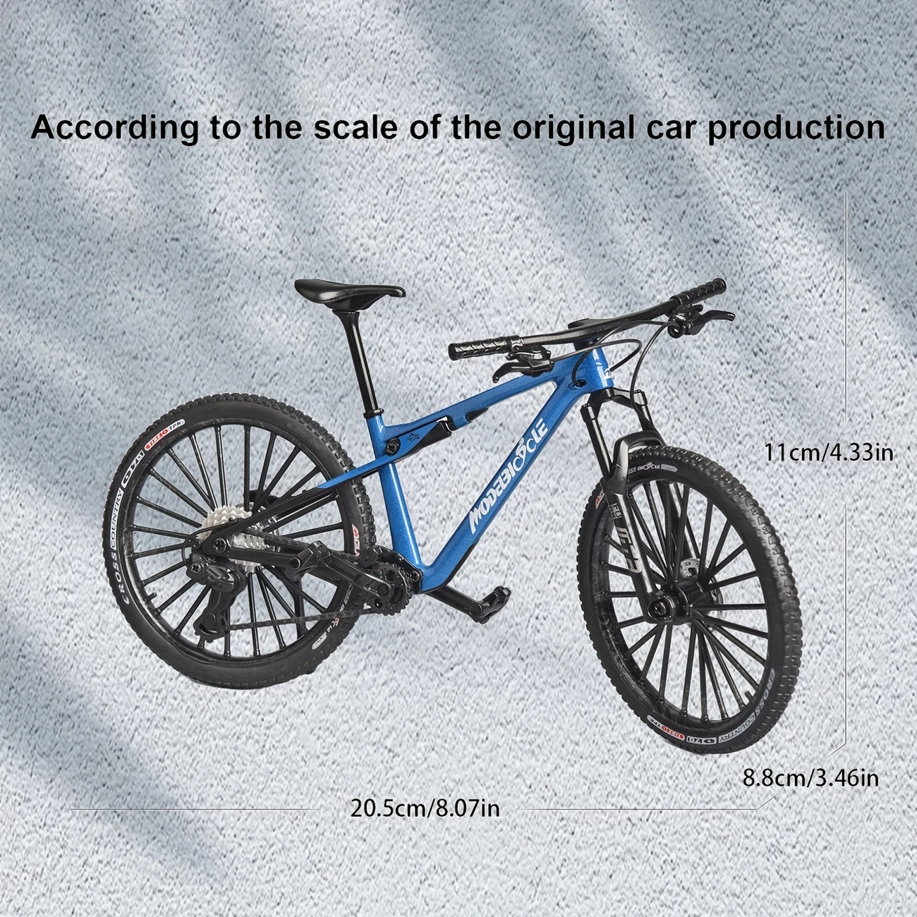 Modelo de bicicleta de montanha de metal vintage desktop mini liga clássico brinquedo de bicicleta fundido modelo de dedo decoração de casa