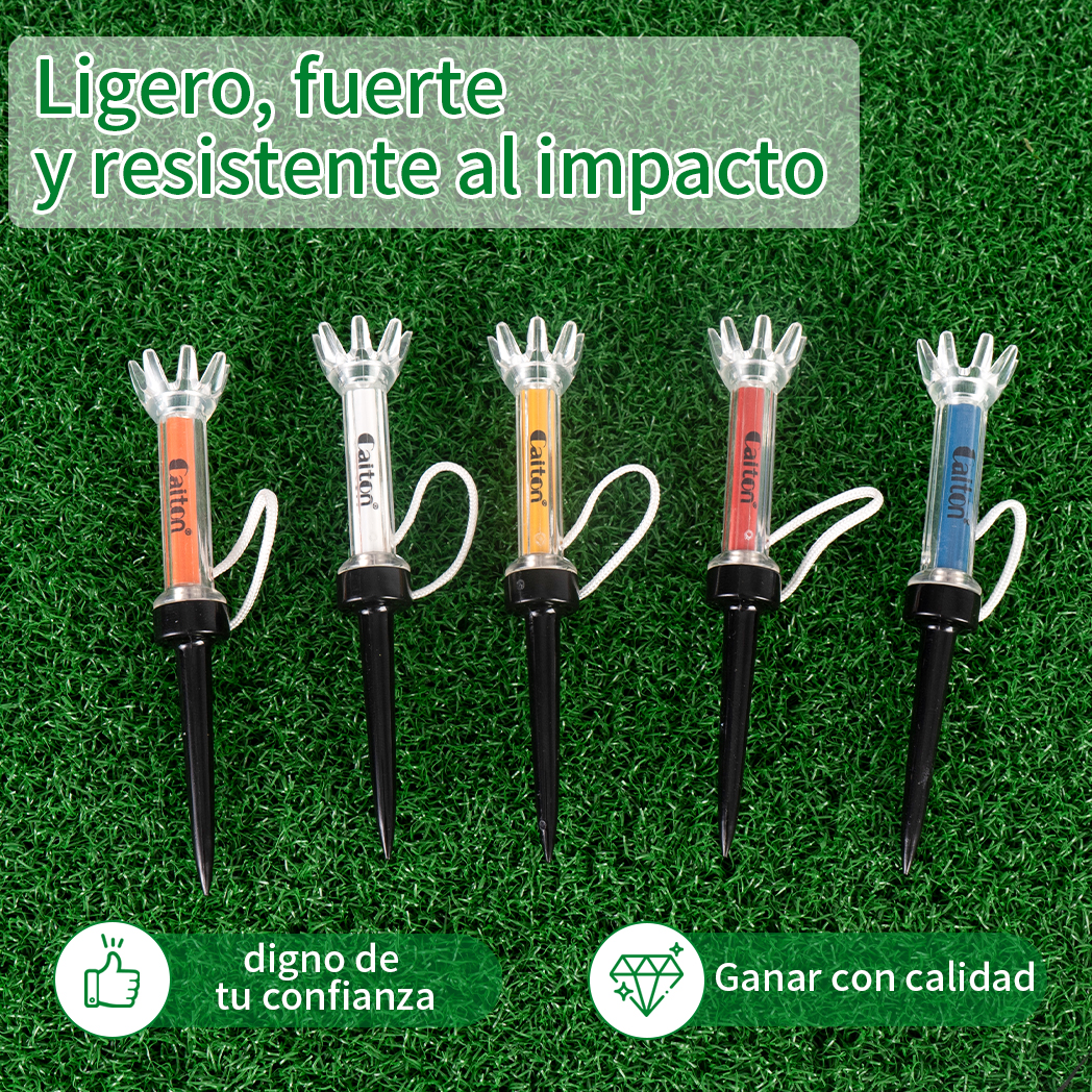 Juego de camisetas de golf de plástico magnético Caiton 5 piezas, 360 °   Rebote, 3 tamaños: accesorios de golf premium para mejorar la precisión y el rendimiento