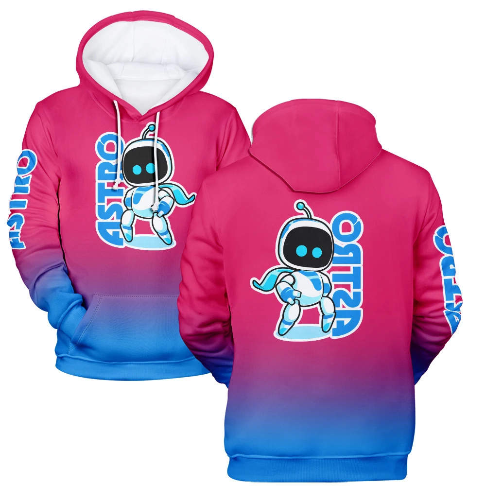 Sudaderas con capucha con estampado 3D de juego Astro Bot para hombre y mujer, ropa de calle a la moda, sudaderas de gran tamaño con capucha, jerséis para hombre, chándal, ropa para hombre