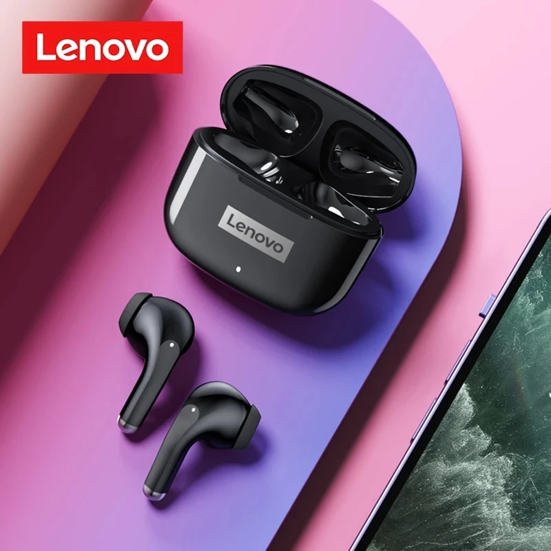 Oryginalne słuchawki Lenovo LP40 Pro TWS bezprzewodowe słuchawki Bluetooth 5.1 sportowe słuchawki z redukcją szumów sterowanie dotykowe 250mAH słuchawki