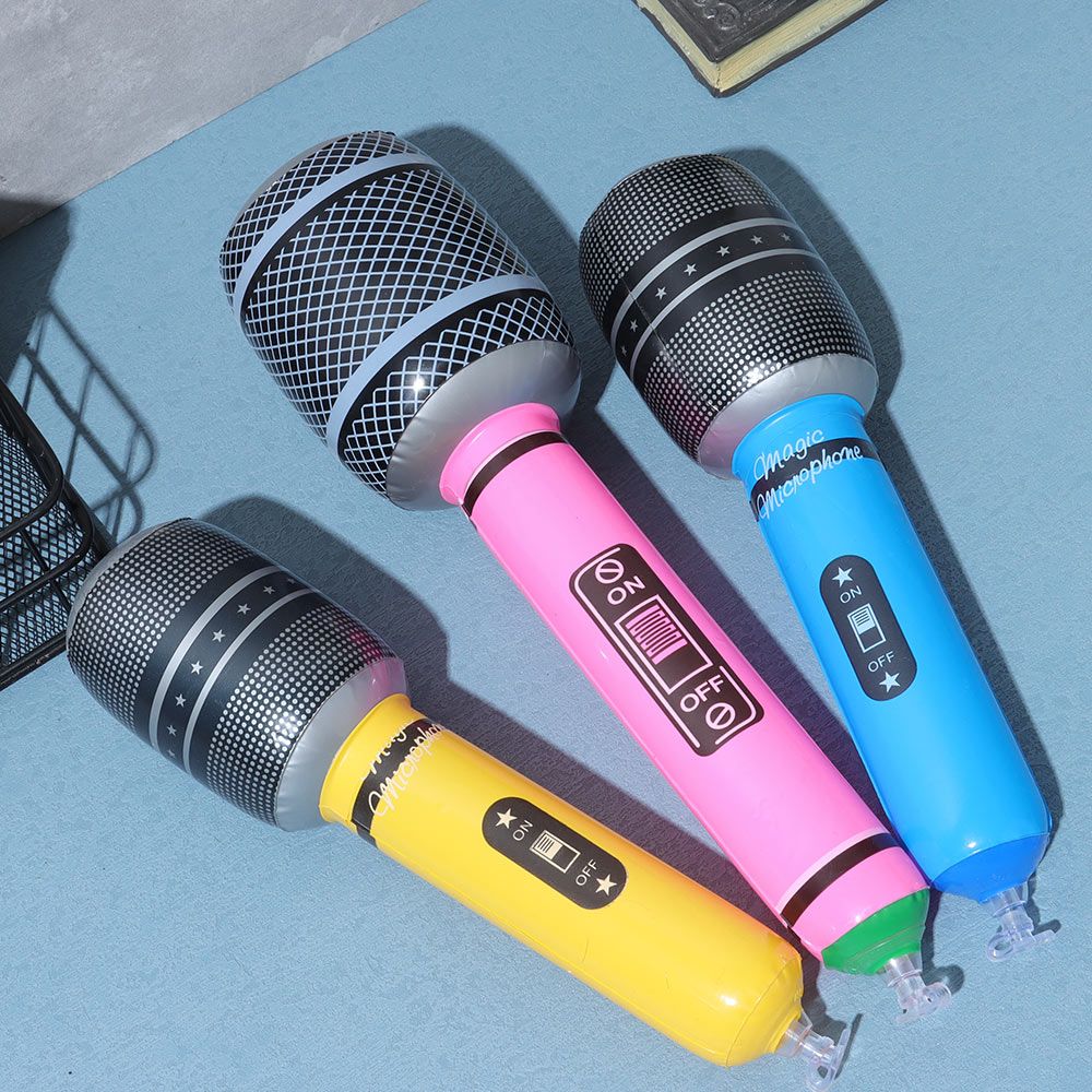 12 Chiếc Bơm Hơi Micro Nổ Bơm Hơi Micro Đạo Cụ Đồ Chơi Cho Âm Nhạc Buổi Hòa Nhạc Theo Chủ Đề Tiệc Sinh Nhật Đồ Chơi Trang Trí
