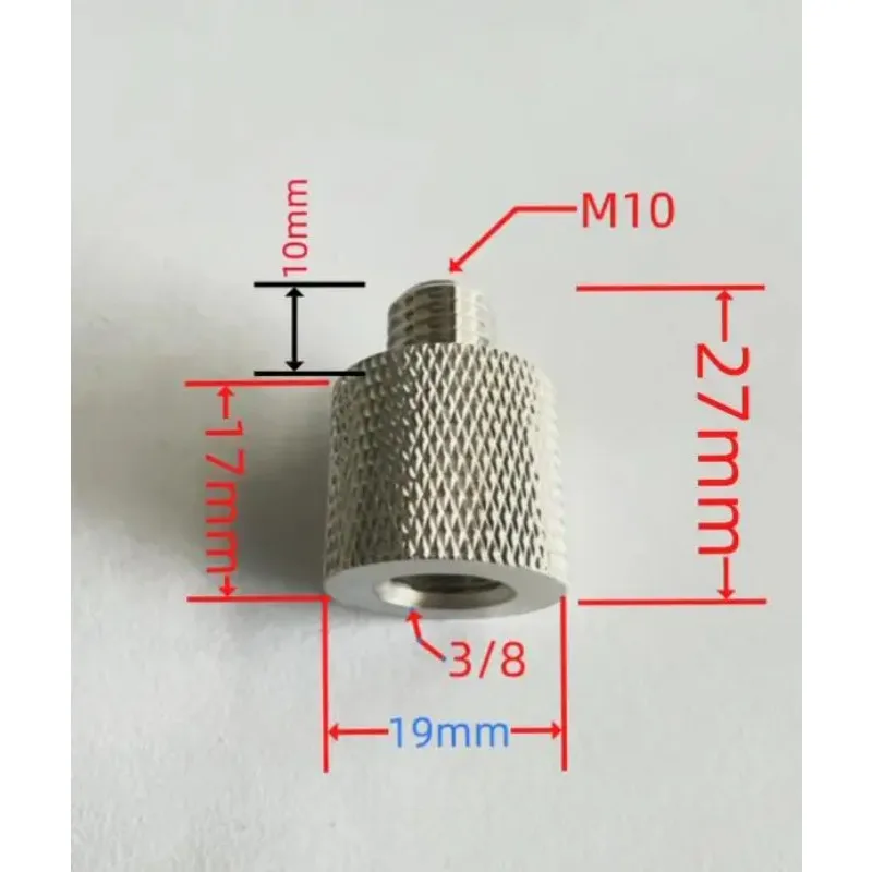 1 adattatore connettore da M10 a 3/8 da 3/8 a M10 per antenna JPC
