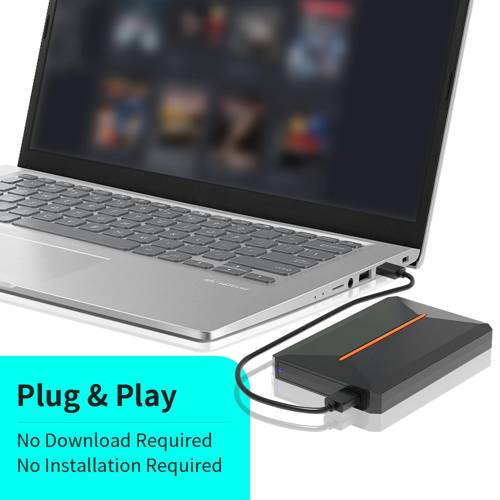 Hyper Base Lbox 500GB Gaming Hard Drive For PS4/PS3/PS2/Wii/Wiiu/Gamecube/Saturn With 3700+ Games Plug&Play For Win PC Launchbox