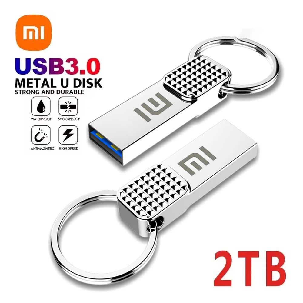 Xiaomi-memoria USB de Metal Original, 2TB, 1TB, USB 3,0, transmisión de alta velocidad, unidades Flash USB, 512GB, 128GB, resistente al agua
