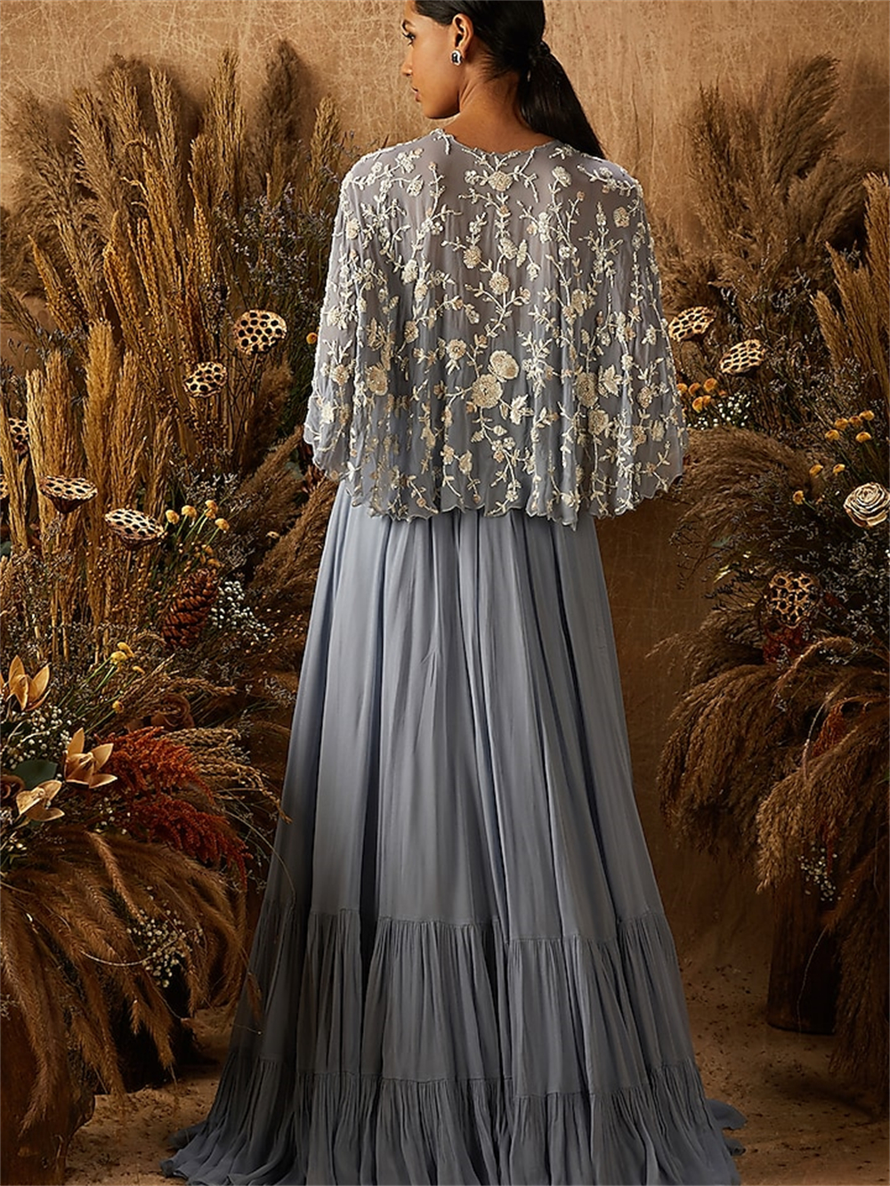 คลาสสิกชีฟองพรหมชุดโรแมนติกAppliqueชุดราตรีCharmingแขนสั้นความยาวชุดที่กําหนดเองVestidos De Novia