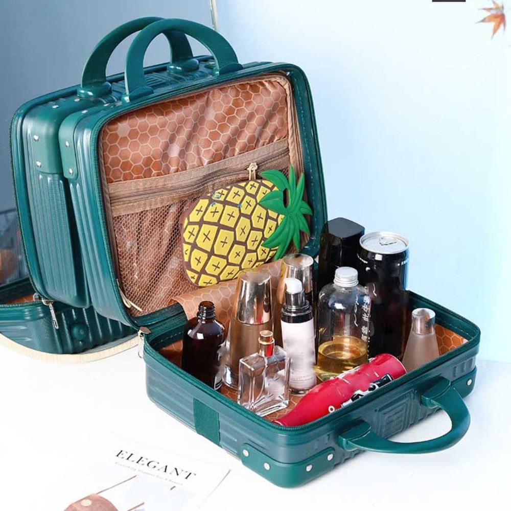 14 Zoll Mini Reisekoffer Kosmetik box Handgepäck Veranstalter Make-up Fall kleine Passwort Box Boarding Fall