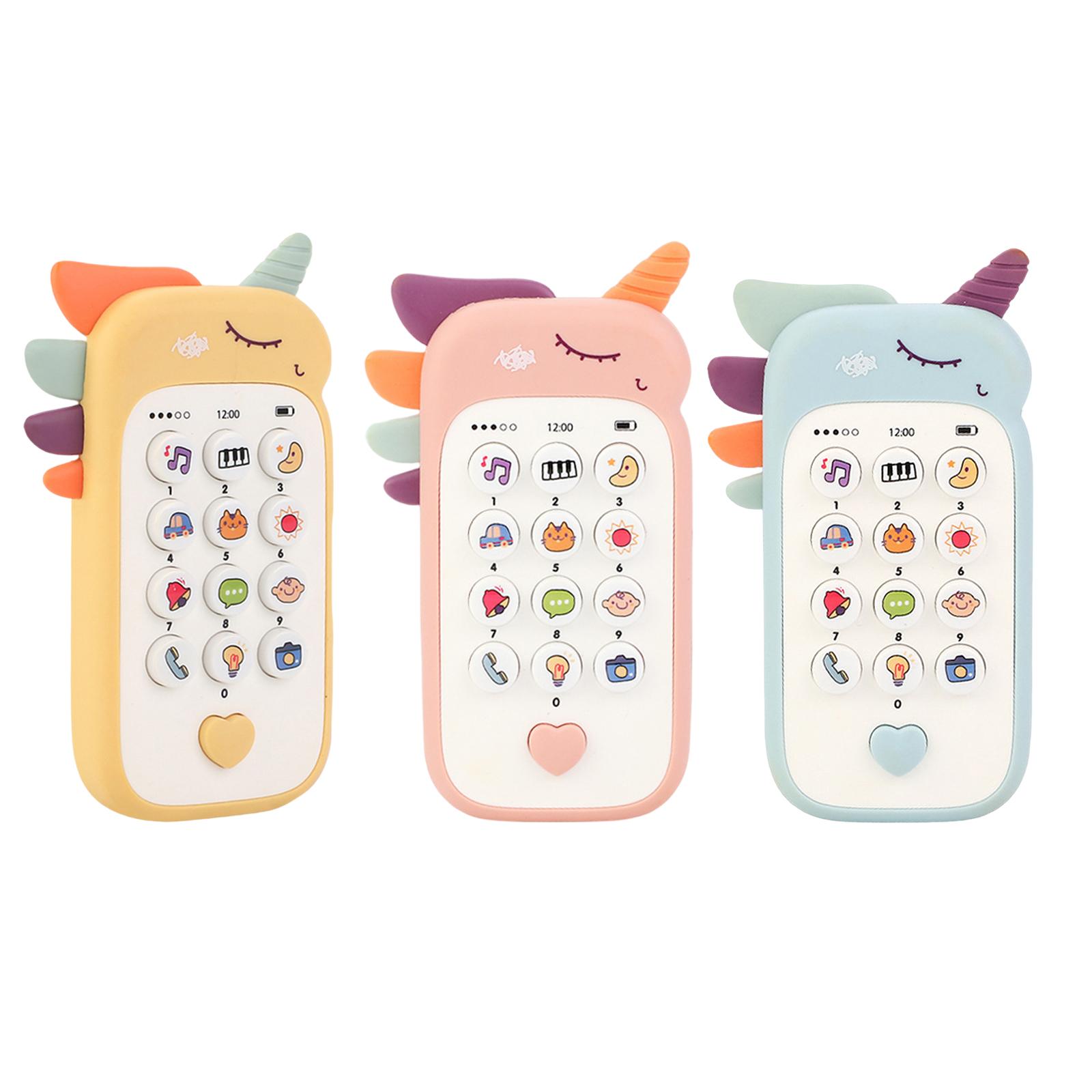 Unicorn Baby Musical Toys with Lights Baby Light up Toy Play Phones for 6 Months+ Baby Toddler Boys Girls Birthday Gifts
