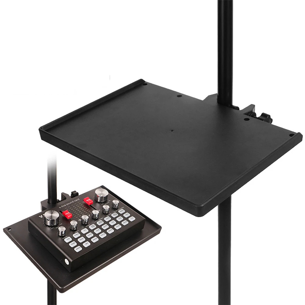 Bandeja de tarjeta de sonido, soporte Universal para micrófono, bandeja de tarjeta de sonido, Clip para trípode, soporte para micrófono de transmisión en vivo