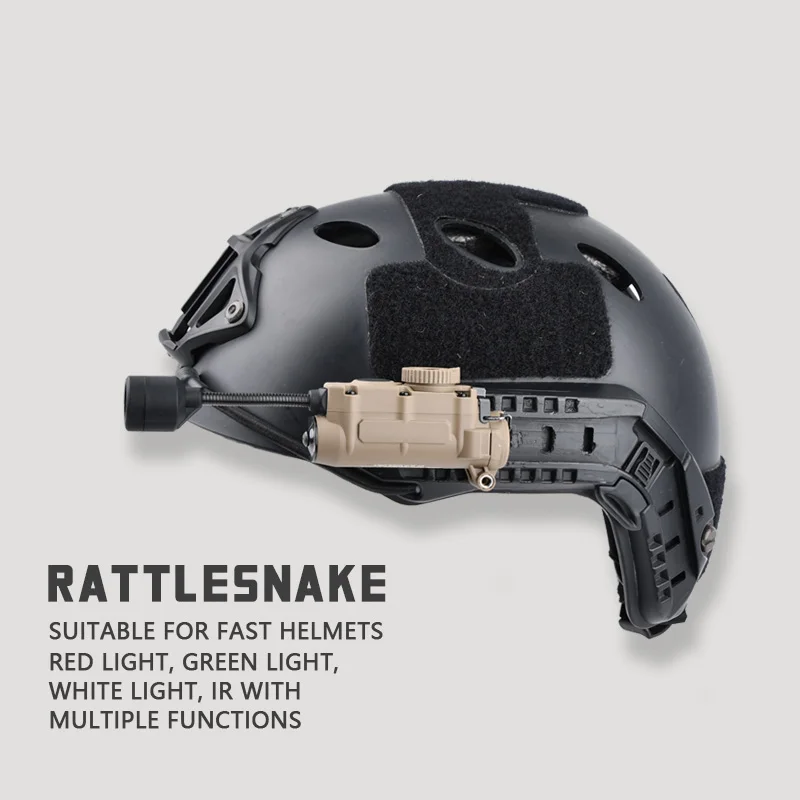 Sidewinder Kopf Lampe Taktische Helm Strobe Licht Rot Grün Blau Weiß IR Licht LED Strobe IFF Outdoor Jagd Hilfs Beleuchtung