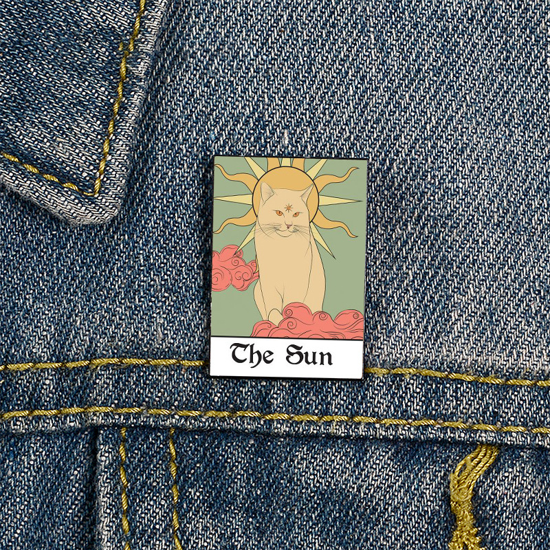 Broche de gato triste da marca Tarot de venda quente