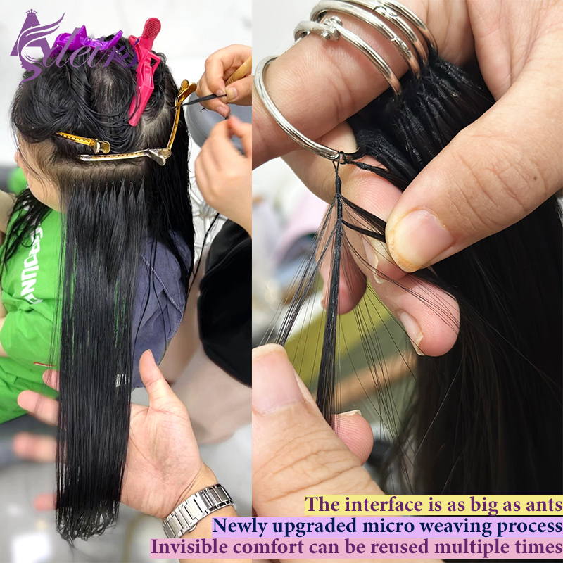 ADEIRS nouvelles extensions de cheveux en plumes 100% cheveux humains vrais cheveux naturels confortables et invisibles noir brun blond droit