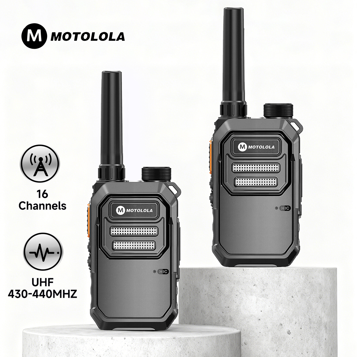 Motolola Mini Walkie Talkie X3 16CH UHF 430-440MHz 8000mA Radio bidireccional de largo alcance PTT portátil Compatible con Radios Baofeng