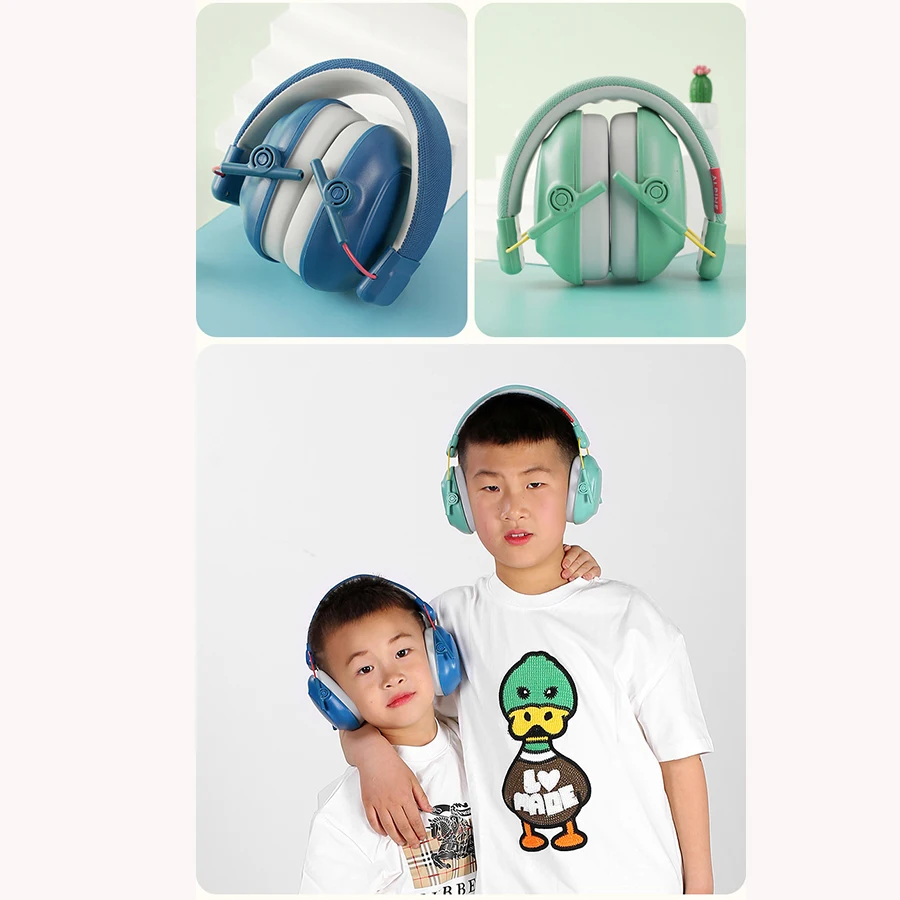Un'orecchie antirumore per bambini, set di batterie per apprendimento di decompressione per aerei, cuffie con cancellazione del rumore con cuffie insonorizzate