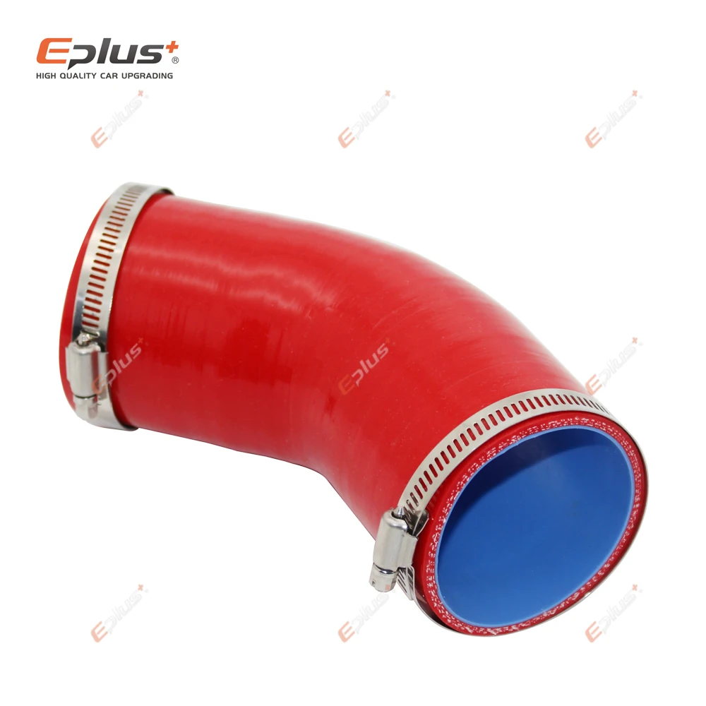 EPLUS Đa Năng Silicone Lửng Ống 45 Độ Kết Nối Ô Tô Intercooler Turbo Lượng Ống Nối Đỏ Nhiều Kích Thước