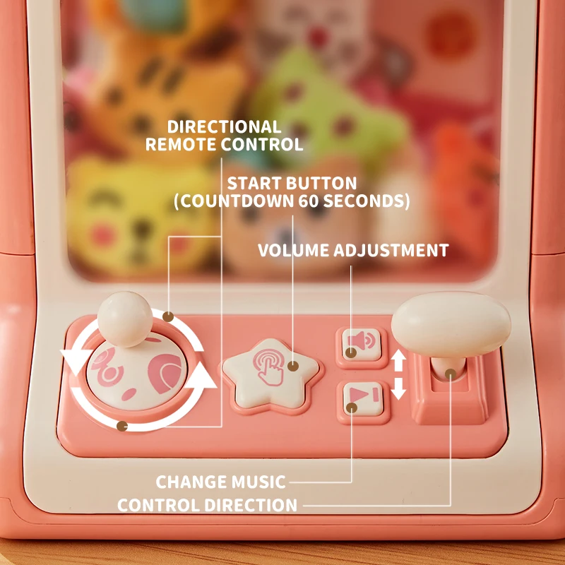 子供 DIY 電動爪マシンガールグラブミニ人形クリップガシャポン音楽クレーンゲーム子供のおもちゃ 3 年ギフト送料無料