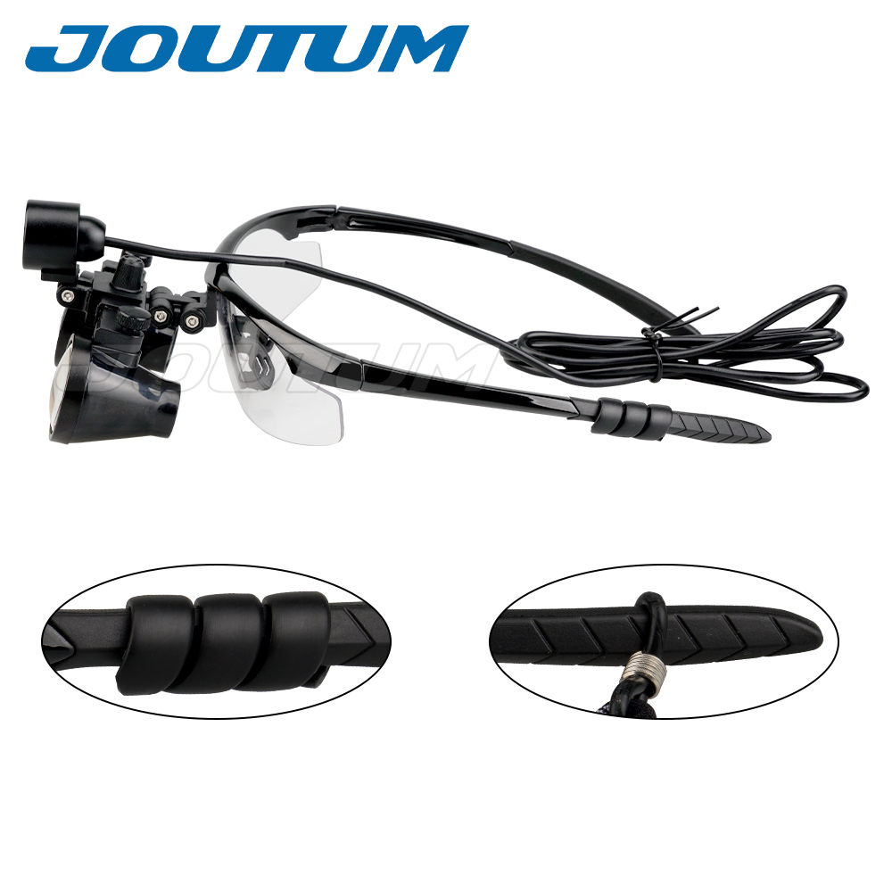 Lupa Dental Binocular con aumento de 3,5x/2,5x, lupa quirúrgica para cirugía con faro, luz LED, lámpara de lupa para operación médica