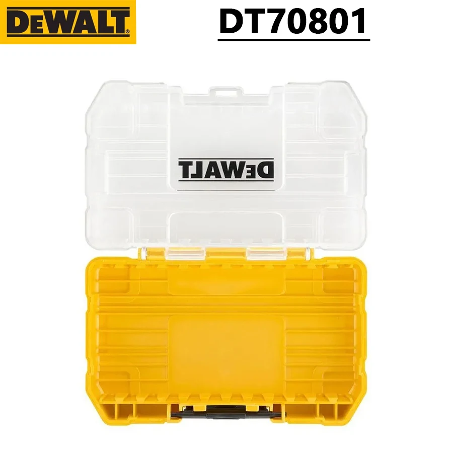 DEWALT DT70801 Medium Size Parts box Storage Box Transparent Plastic Multifunctional Stackable Box 150*90*42mm DT70801-QZ