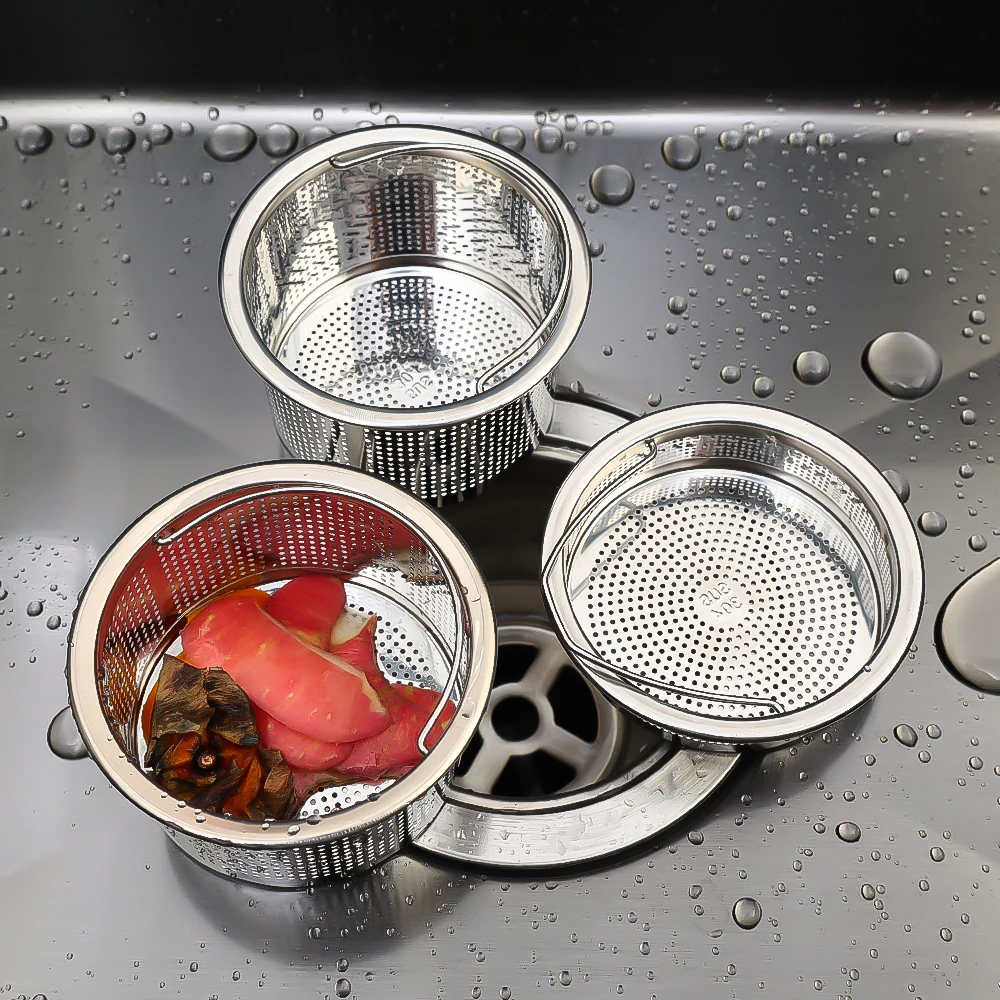 Stainless Steel Floor Drain Strainers Covers Kitchen Sink Filter Hair Stopper Mesh Basket Screen Catcher Bathroom Accessories