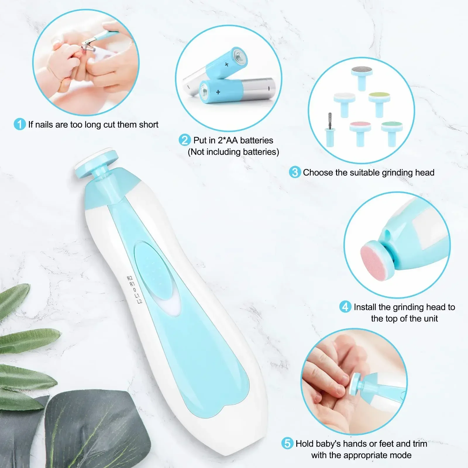 Baby Pflege Multifunktionale Elektrische Baby Nagel Trimmer Baby Nagel Datei Clippers Zehen Fingernagel Cutter Trimmer Maniküre Werkzeug Set