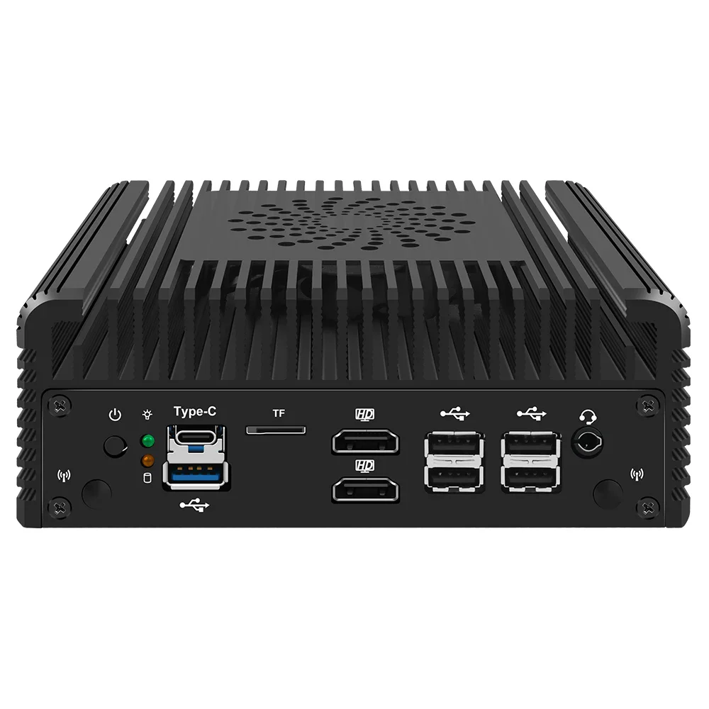 Nuevo 2x10G SFP + 2xi226-V 2,5G Firewall Mini PC Intel 3 N355 N305 N150 N100 enrutamiento suave 2xNVMe DDR5 MiniPC NAS servidor Proxmox