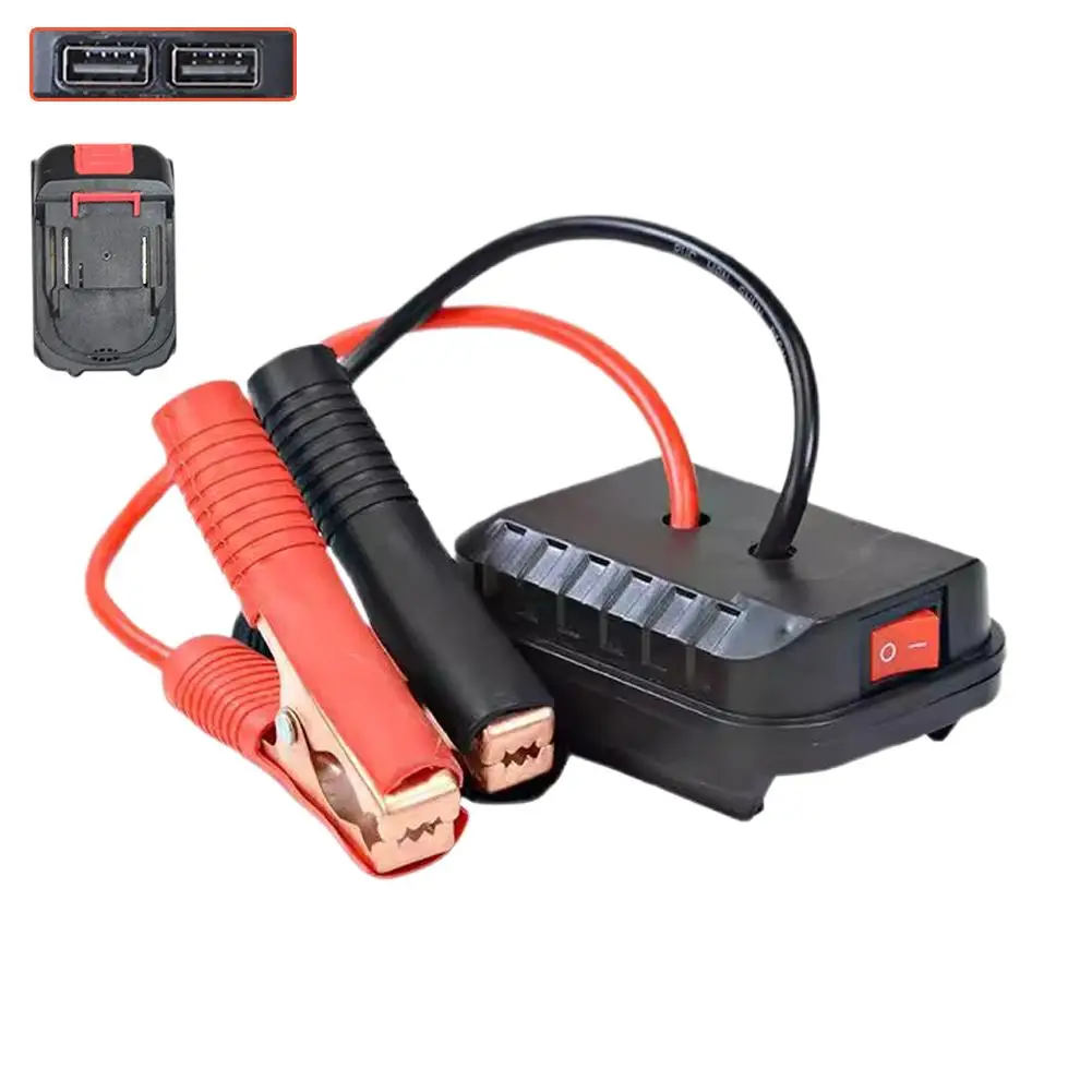 Igniter Jump Starter for Makita Lithium Battery Booster Cable Adapter Emergency Power Converter With Clip Car Emergency Starter