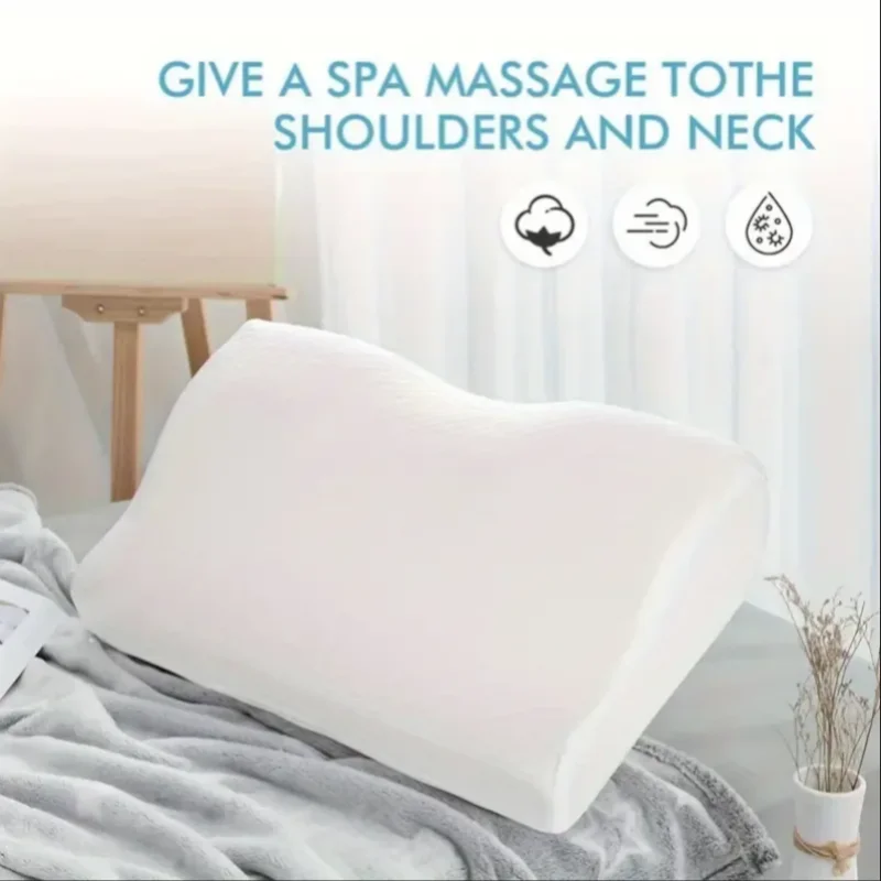 Orthotic Memory Foam Pillow for Neck and Cervical Support - Ideal for Back, Belly, and Side Sleepers Neck Protection