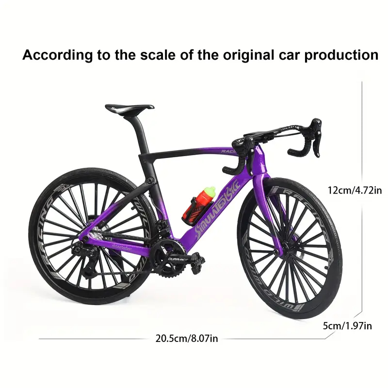 Modelo de bicicleta de montanha de metal vintage desktop mini liga clássico brinquedo de bicicleta fundido modelo de dedo decoração de casa