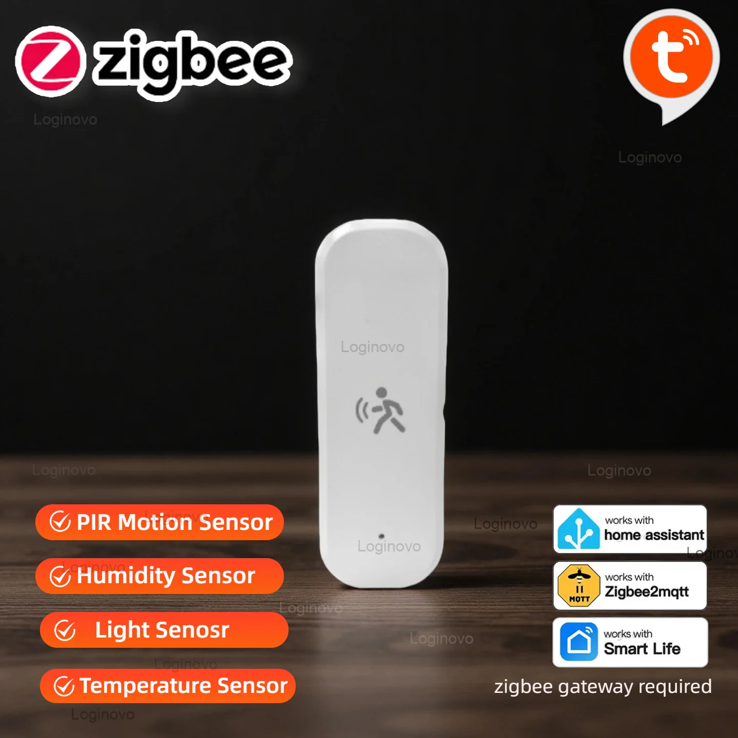 Zigbee 3,0 PIR датчик движения Tuya Smart Life Mmwave радар влажность температура датчик света детектор для 2MQTT домашний помощник