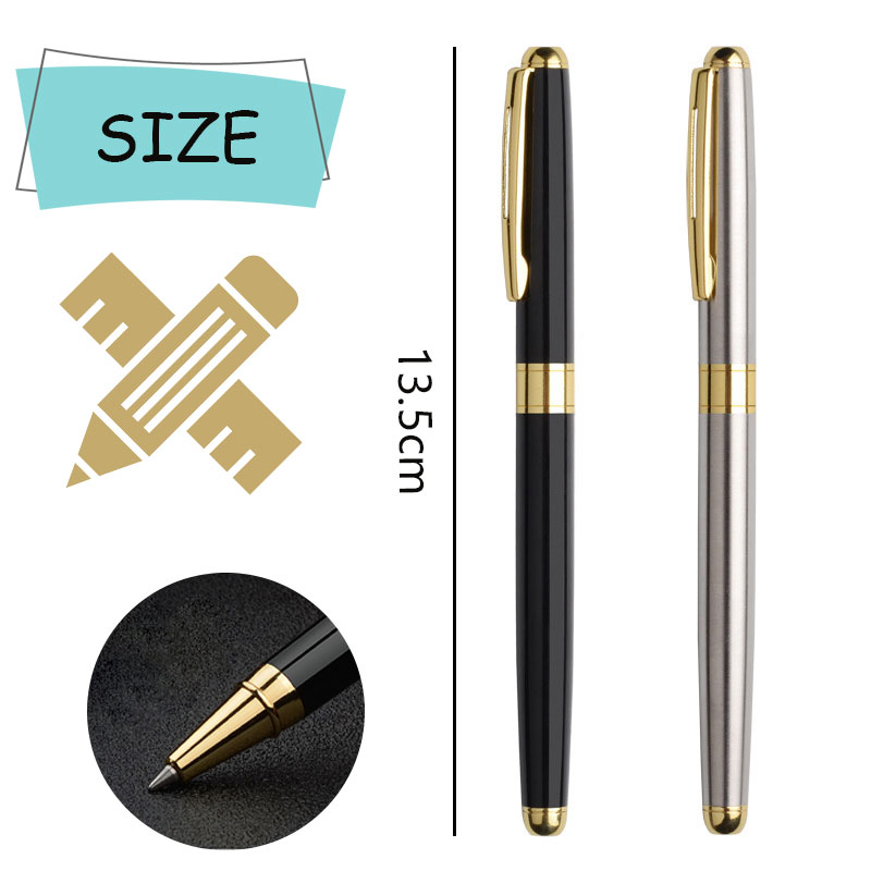 Hochwertiger Kugelschreiber, Business-Signierstift, Edelstahlmaterial, austauschbare Mine, Büro, Schulbedarf, Schreibwaren