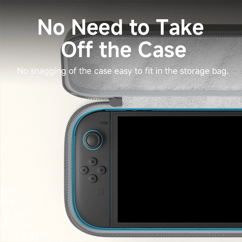 Hagibis Portable Carrying Case for Switch 2 Traveling Bag Hard Shell NS Accessories Protective Cover with 10 Games Cartridges