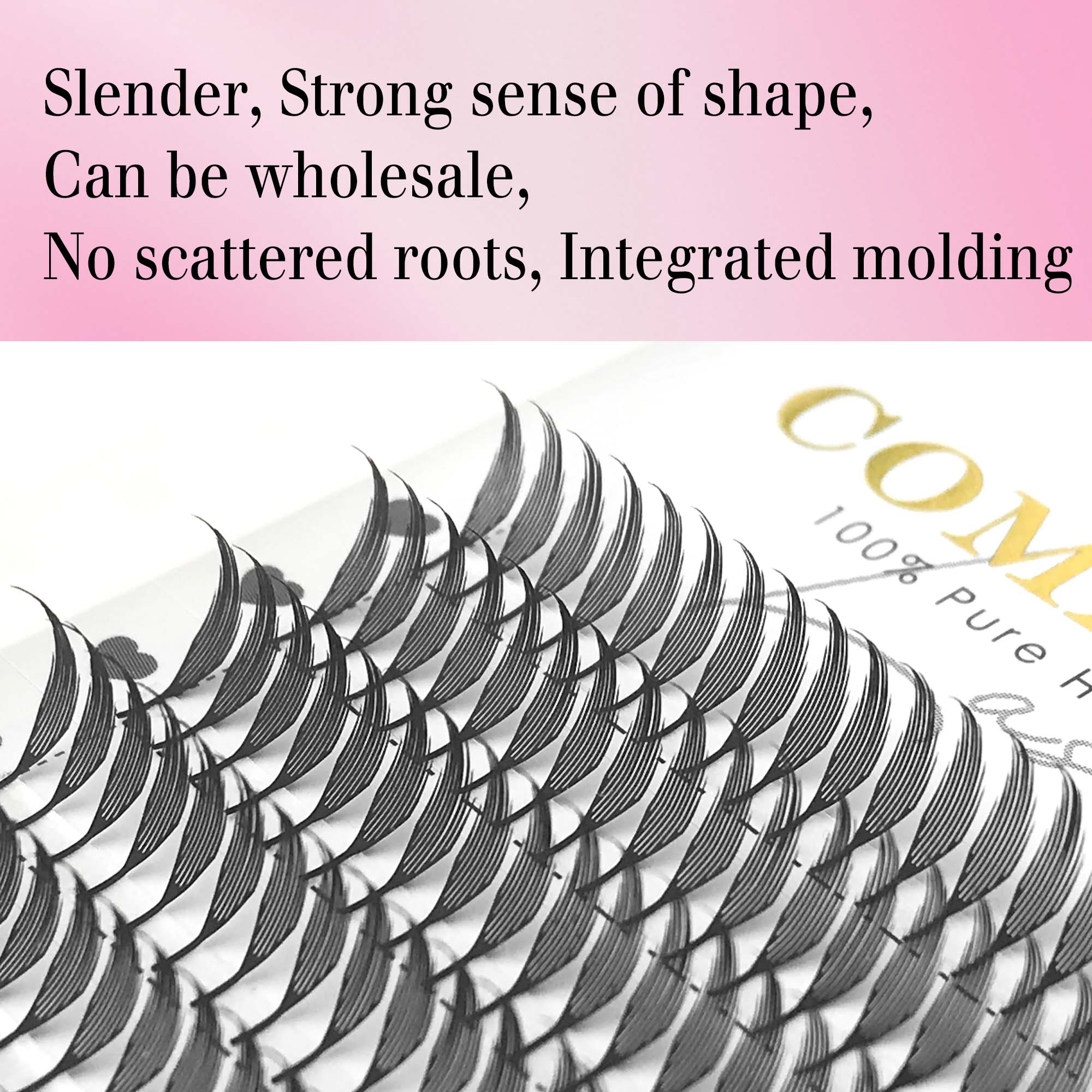 CoMango nueva torre de pestañas spire fans premade spikes extensiones de pestañas single/mix 8-15mm para anime pestañas maquillaje envío gratis