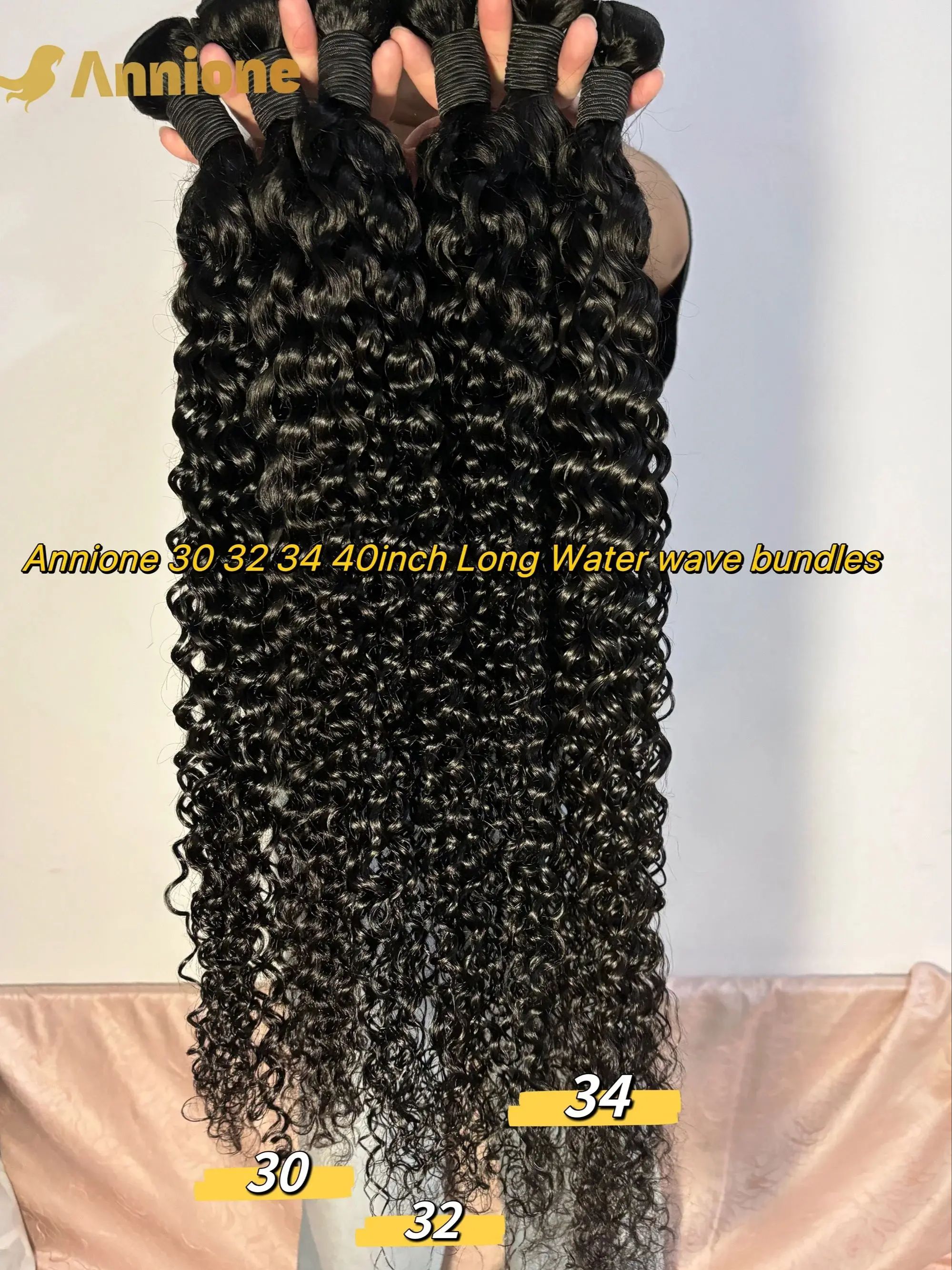 ANNIONE-ブラジルの巻き毛の人間の髪の毛,波状,30インチ,32インチ,34インチ,100% 人間の髪の毛,女性用,12A