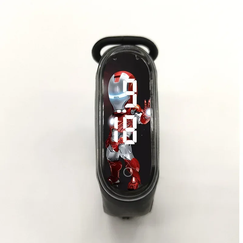 新しいディズニー冷凍プリンセスエルサアンナミッキーマウス LED タッチ腕時計学生子供スポーツ漫画電子時計プレゼントおもちゃ