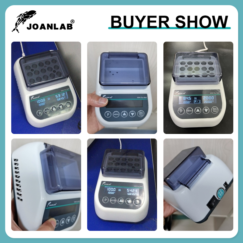 Joanlab Draagbare Mini Thermostatische Droge Bad Incubator Lab Verwarming Met Verwarming Blok Voor 0.2/0.5/1.5/2Ml Centrifugebuis