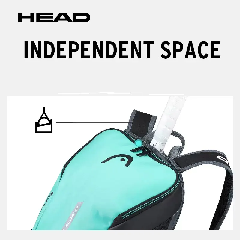 Head Tour Team Series Mochila De Tênis Com Compartimento De Sapato, Raquete De Grande Capacidade, Saco De Raquetes De Quarto
