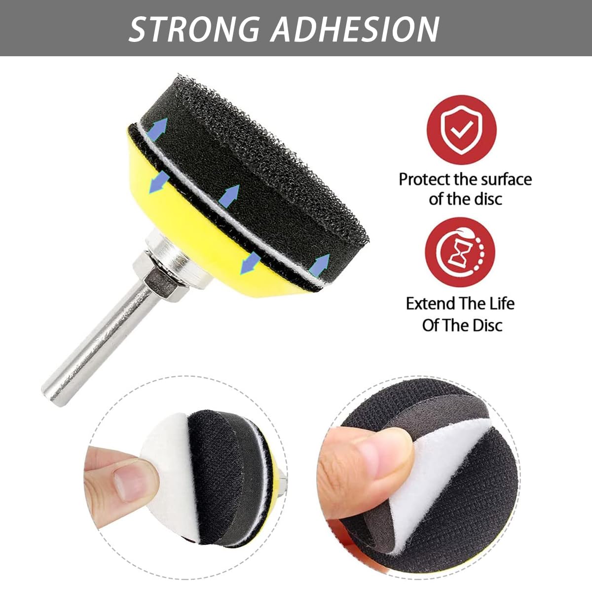 130 PCS 2 Inch Sanding Discs Hook and Loop 60 to 10000 Wet Dry Sandpaper with 1/4" Shank Backing Pad and Foam Buffering Pad